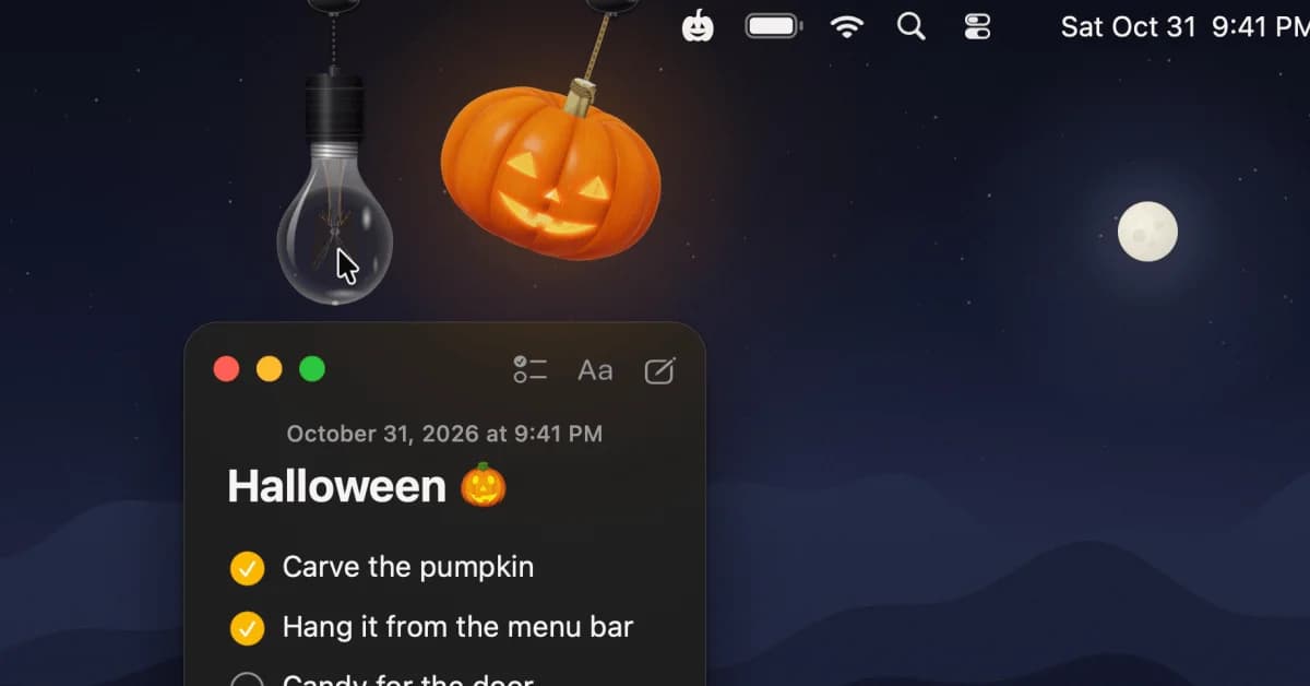 Pumpkin Lights؛ کدو هالووینی که حالت دارک مک را عوض می‌کند